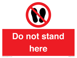 Do not stand here